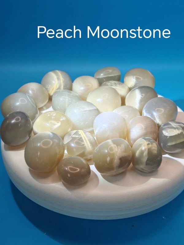 Peach Moonstone Tumble Stones