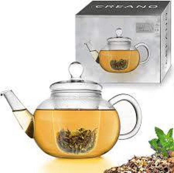 One cup Glass Teapot with strainer