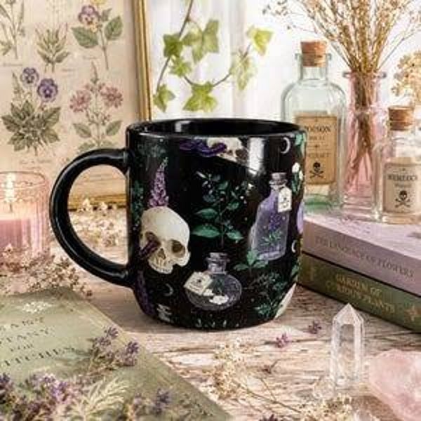 Vines and Venom Dark Botanical Mug