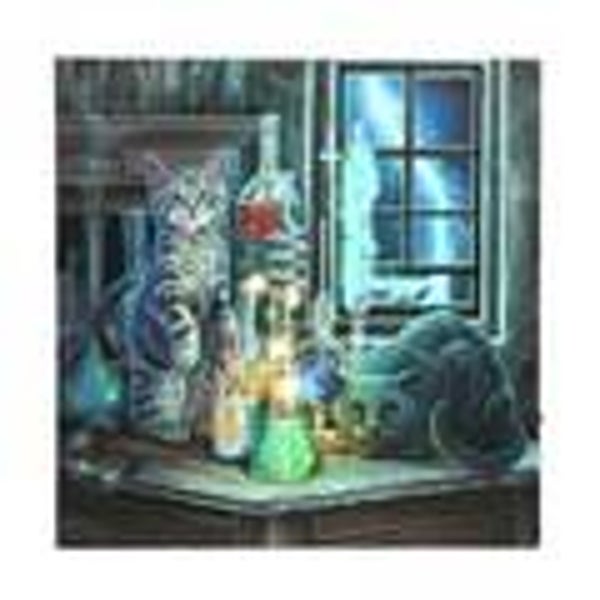 Jekyll and Hyde Light up Canvas Plaque by Lisa Parker