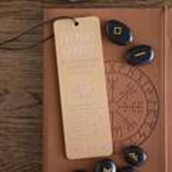 Freyja's Garden Wooden Bookmark
