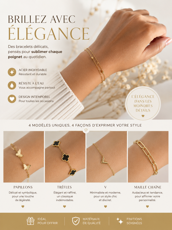 Bracelets en acier inoxydable 💫