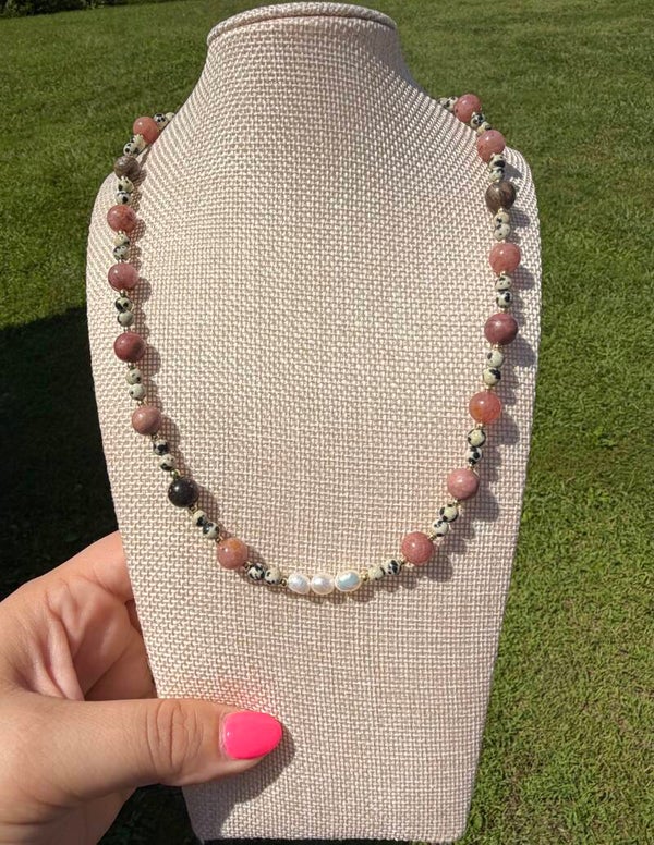 Rhodonite & Dalmation Jasper