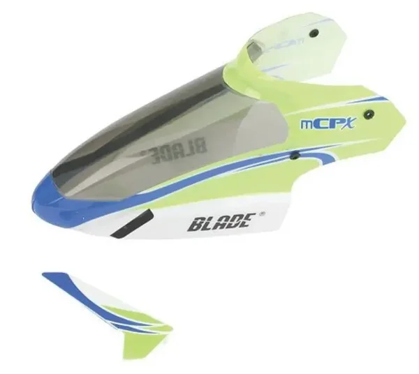 BLH3519 – Blade Complete Green Canopy with Vertical Fin: mCP S/X
