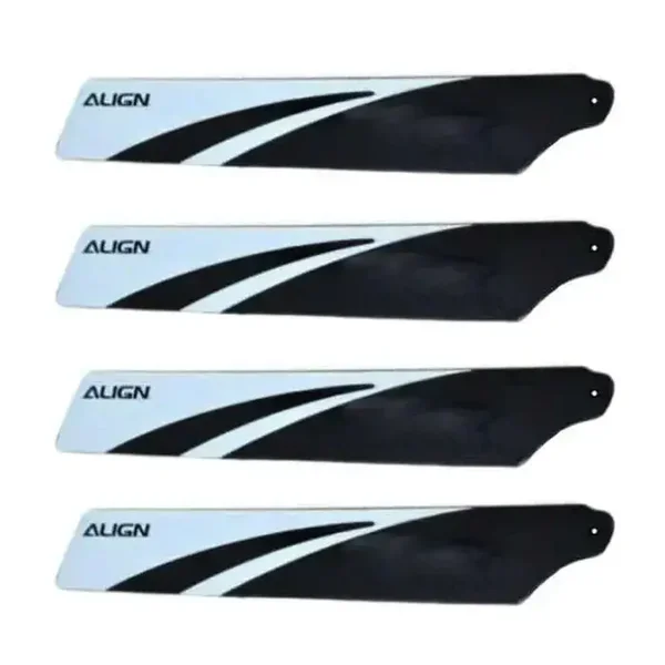 HD123ABT – Align T‑Rex 150 Main Blades – Black
