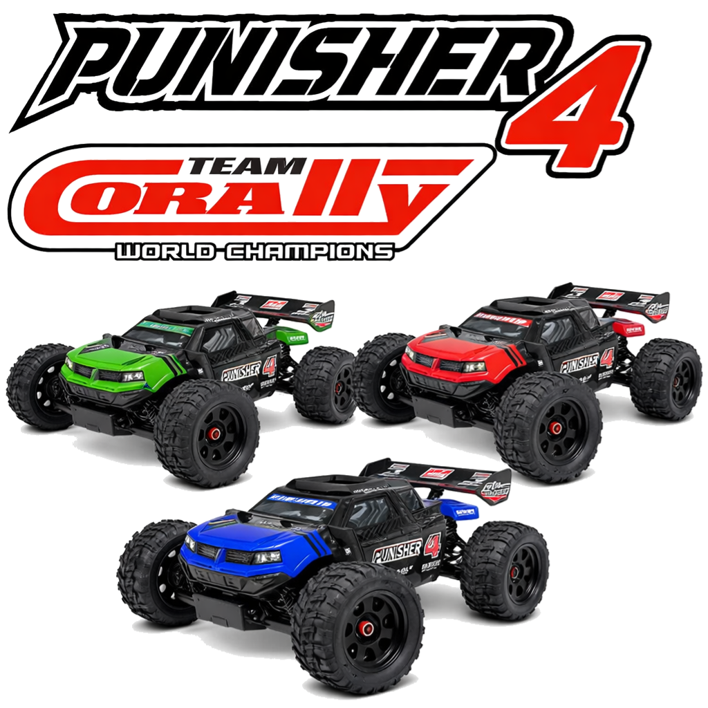 C-00292 – Team Corally Punisher 4 RTR Brushless Power 4S (zonder accu & lader)