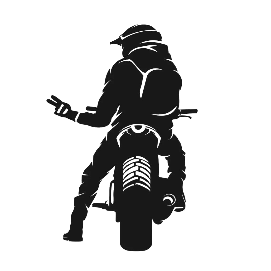 Biker Respect Sticker – 15×10 cm – Vinyl Auto & Motor Styling