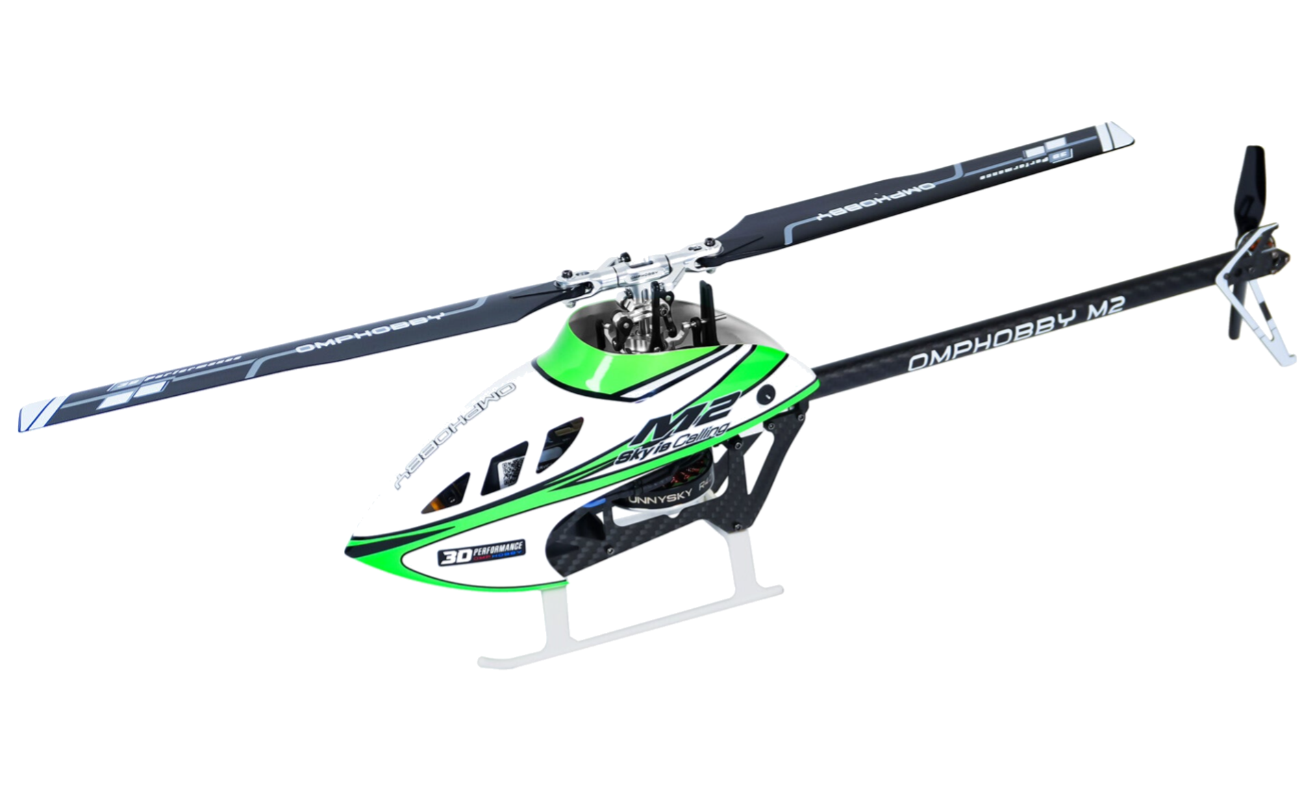 OSHM0051 – OMPHOBBY M2 V3 Sport Micro Helicopter – Aurora Green – BNF (Bind‑N‑Fly)