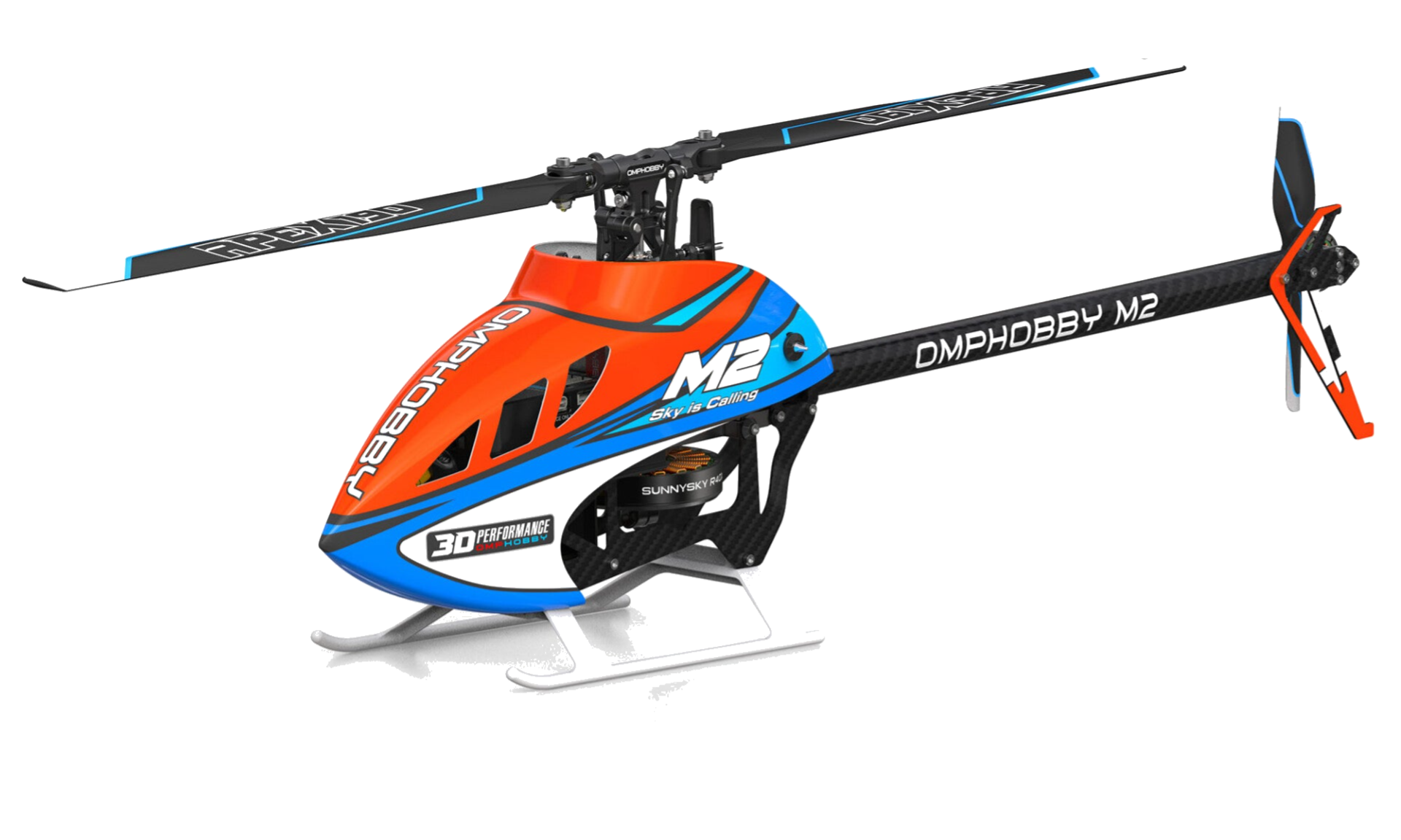 OSHM0057 - OMPHOBBY Heli M2 V3 PRO OFS3+ Micro Helicopter Cosmic-Orange