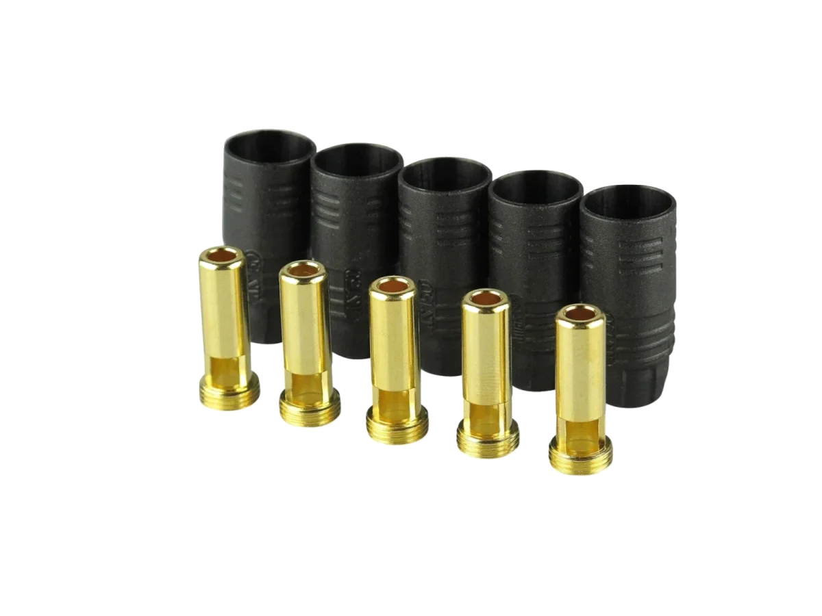 600213 - Yuki Model Goldkontakt AS150 – 5× Stecker – Zwart