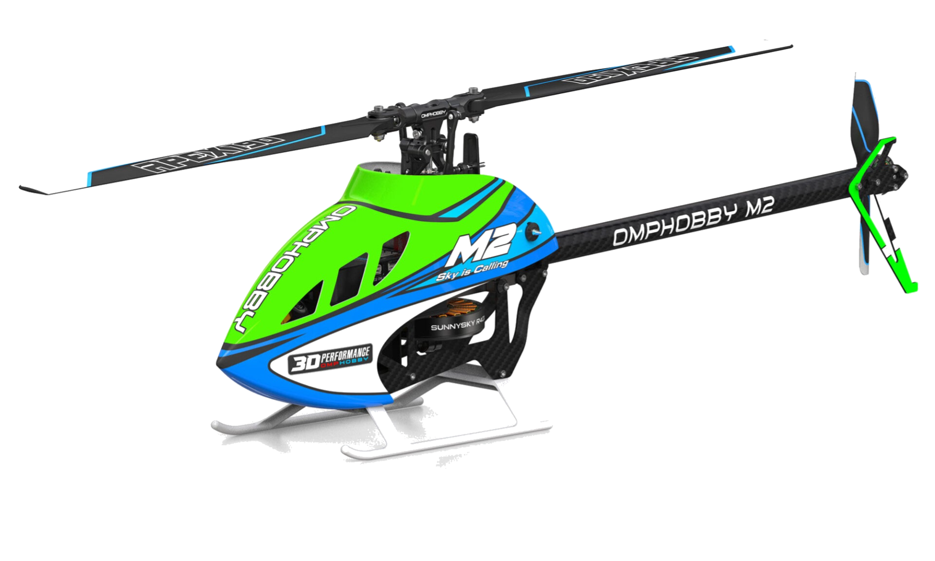OSHM0060 - OMPHOBBY Heli M2 V3 PRO OFS3+ Micro Helicopter Velocity-Green
