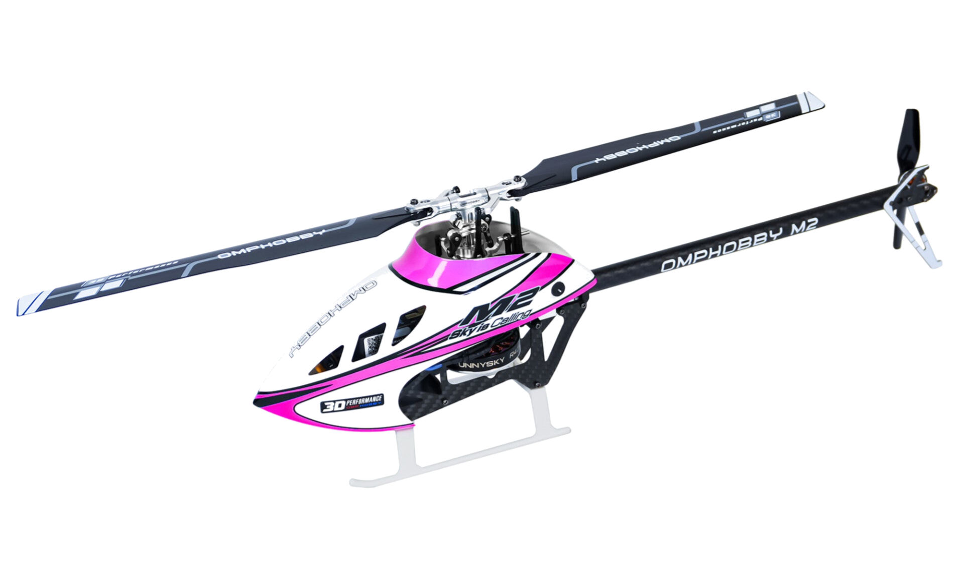 OSHM0052 – OMPHOBBY M2 V3 Sport Micro Helicopter – Nebula Pink – BNF (Bind‑N‑Fly)