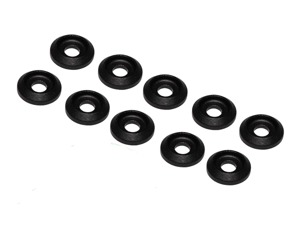 H0007BM‑S – SAB Aluminum Finishing Washers Black Matte (10pcs)