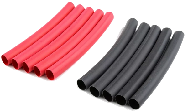 GF‑1460‑004 – Revtec Shrink Tubing 6.4 mm – Red/Black – 10 pcs