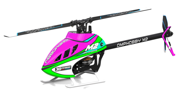 OSHM0059 - OMPHOBBY Heli M2 V3 PRO OFS3+ Micro Helicopter Plasma-Roze