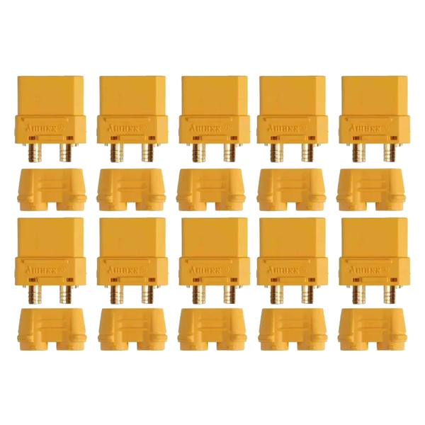 AM‑630‑10F – Yuki Model XT90 Goldkontakt Female (10 stuks)