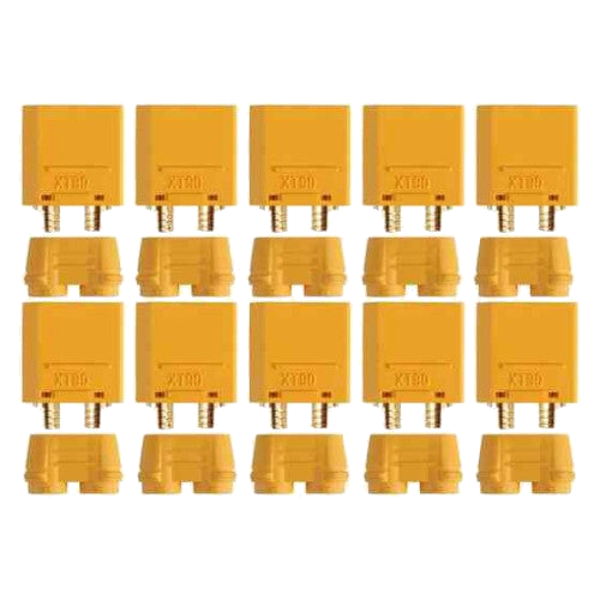 AM‑630‑10M – Yuki Model XT90 Goldkontakt Male (10 stuks)