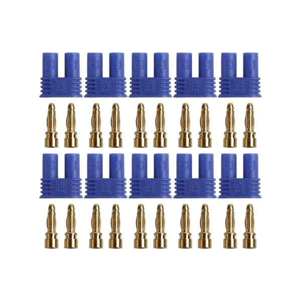 AM‑622‑10M – Yuki Model EC2 Goldkontakt Stecker (Male) - 10 stuks