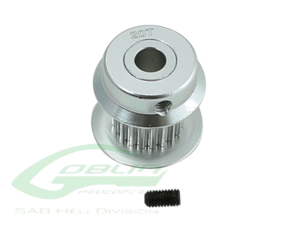 H0501-20-S - Aluminum Motor Pulley 20T - Goblin 380