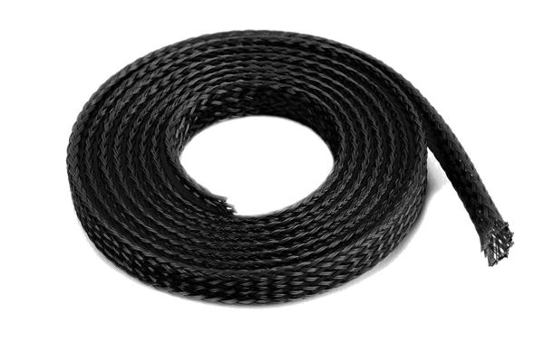 GF‑1476‑020 – Revtec Wire Protection Sleeve Braided 8 mm Black – 1 m
