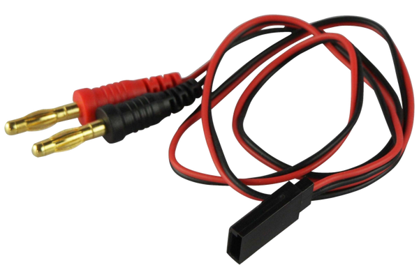 Laadkabel Futaba female → 2× 4 mm banaanstekers