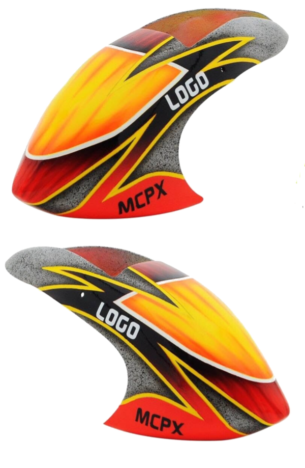 FUC‑MCPX‑LO02 – Fusuno “Logo” Fiberglass Canopy (Blade mCP X)
