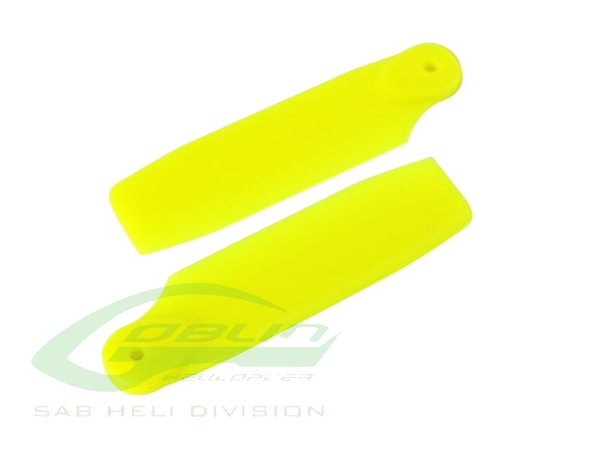 H0828-Y-S - Yellow Plastic Tail Blade 50mm