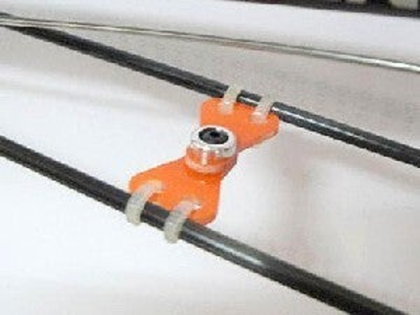 FUP-273 - Fusuno Tail Boom Support Brace 450 – G10 Orange
