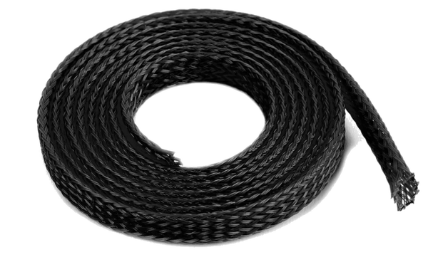 GF‑1476‑010 – Revtec Wire Protection Sleeve Braided 6 mm Black – 1 m