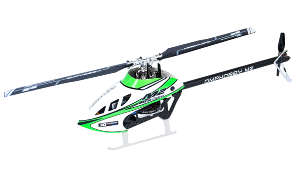 OSHM0051 – OMPHOBBY M2 V3 Sport Micro Helicopter – Aurora Green – BNF (Bind‑N‑Fly)