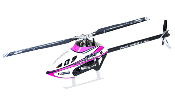OSHM0052 – OMPHOBBY M2 V3 Sport Micro Helicopter – Nebula Pink – BNF (Bind‑N‑Fly)