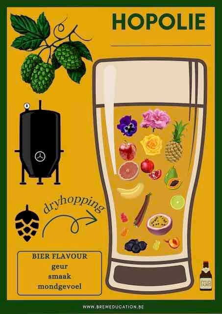 Bier flavour door (dry)hopping