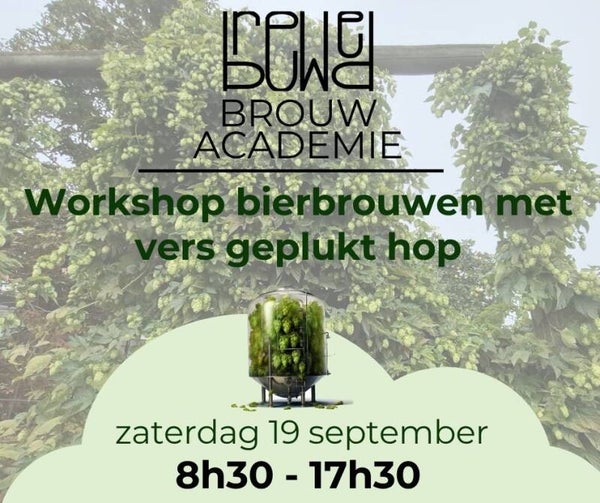 workshop bierbrouwen met verse hop in BREWmonk