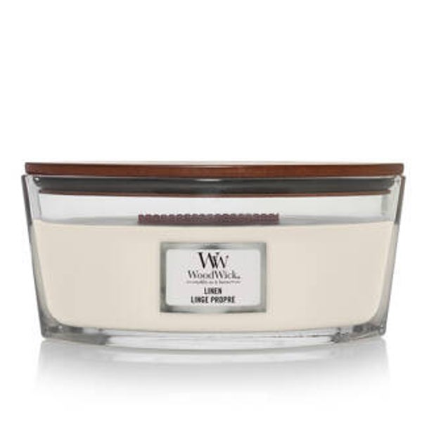 WoodWick Linen Candle | ELLIPSE