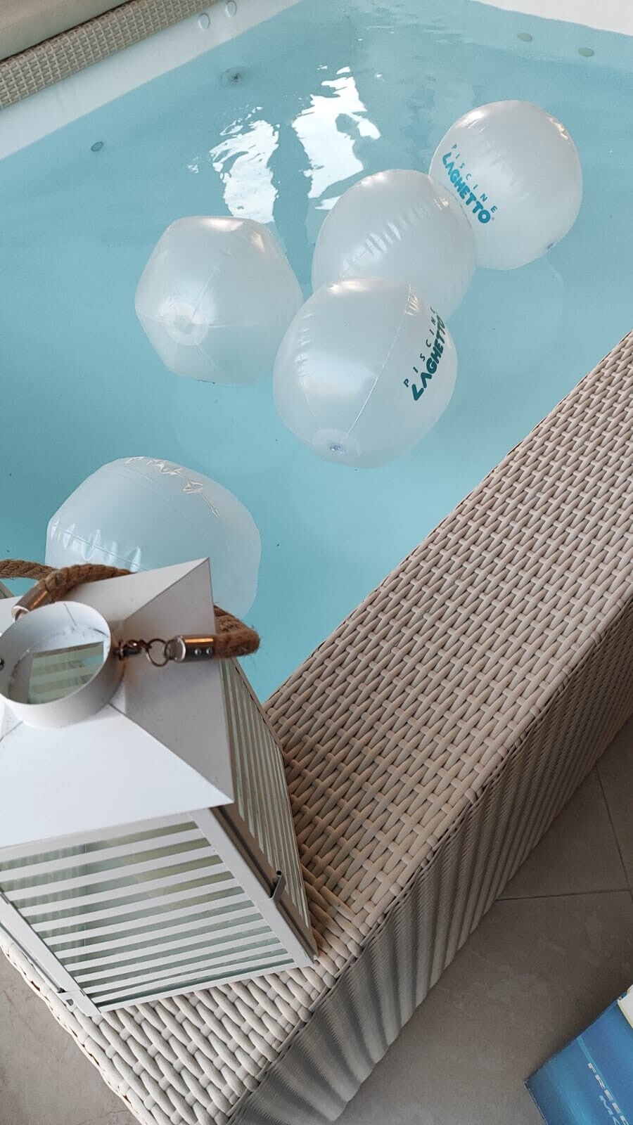 Piscina con idromassaggio riscaldata