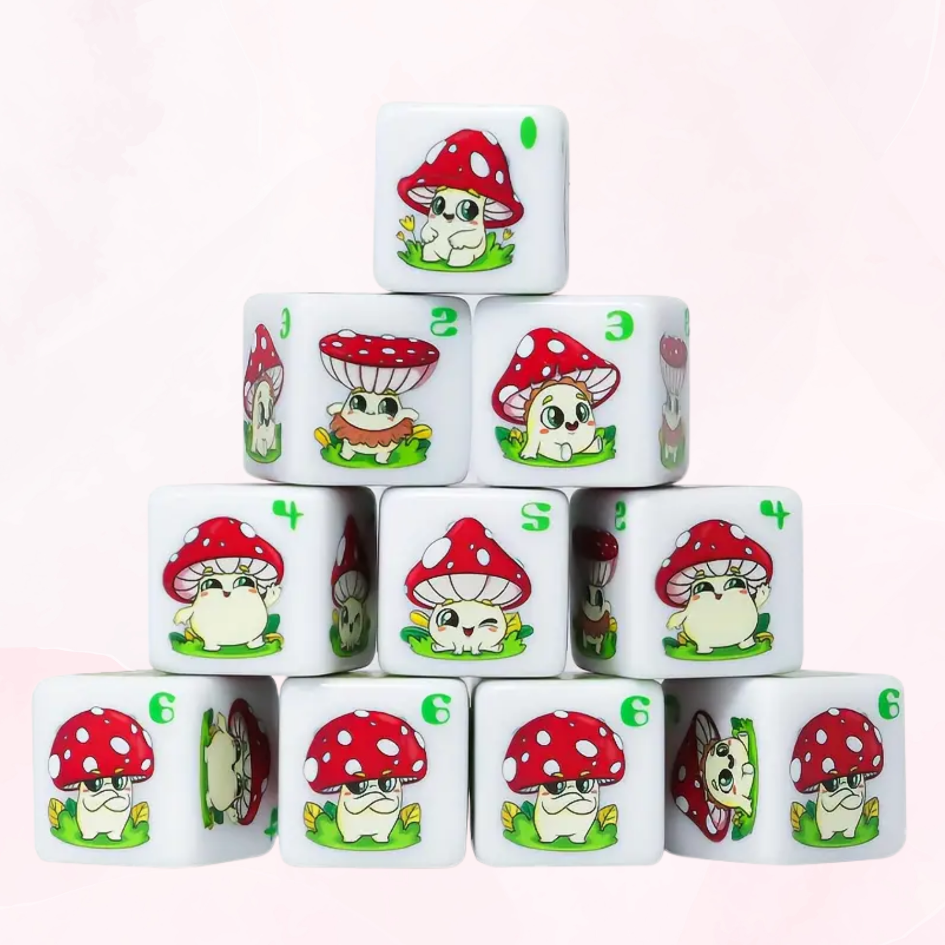 Paddenstoel dobbelsteen