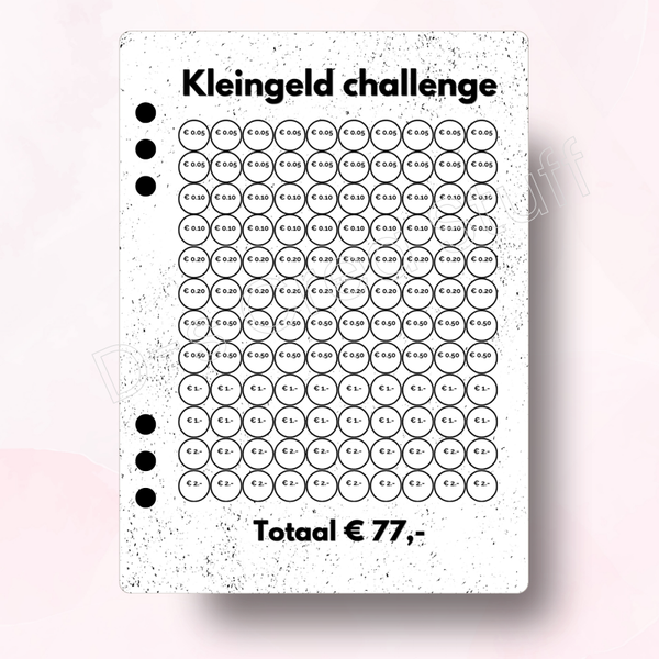 Kleingeld Challenge €77- Black & White
