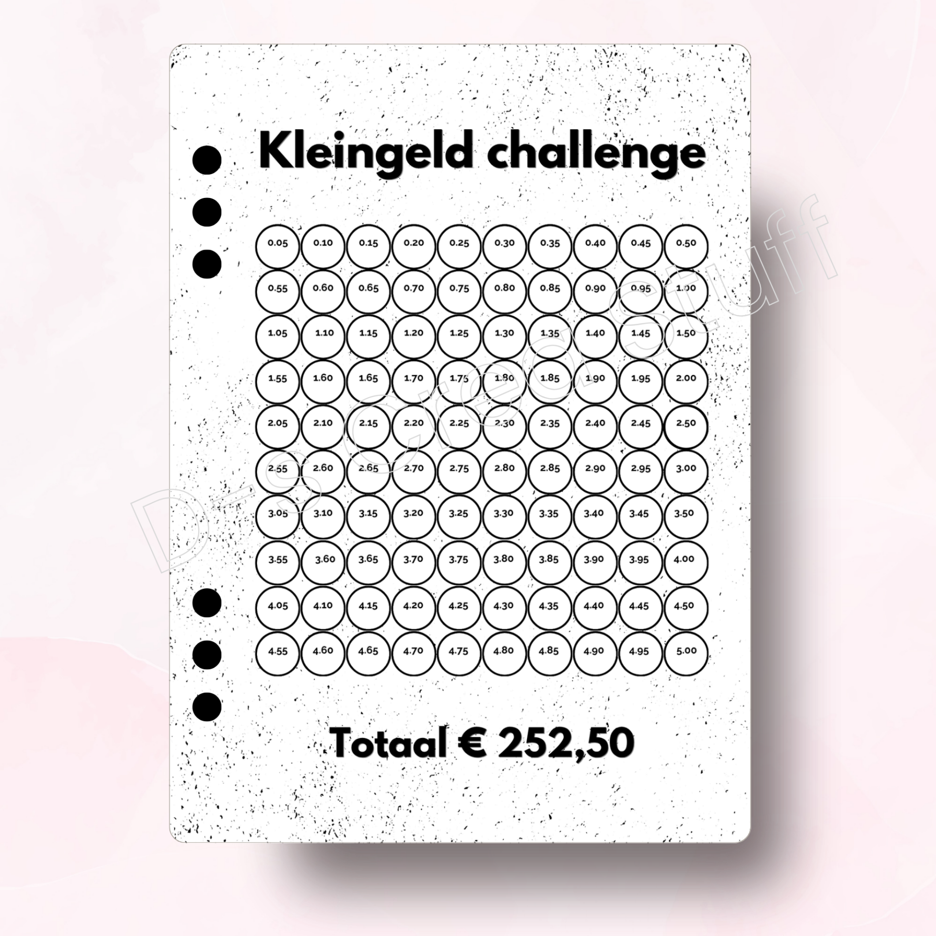 Kleingeld Challenge €252,50 - Black & White
