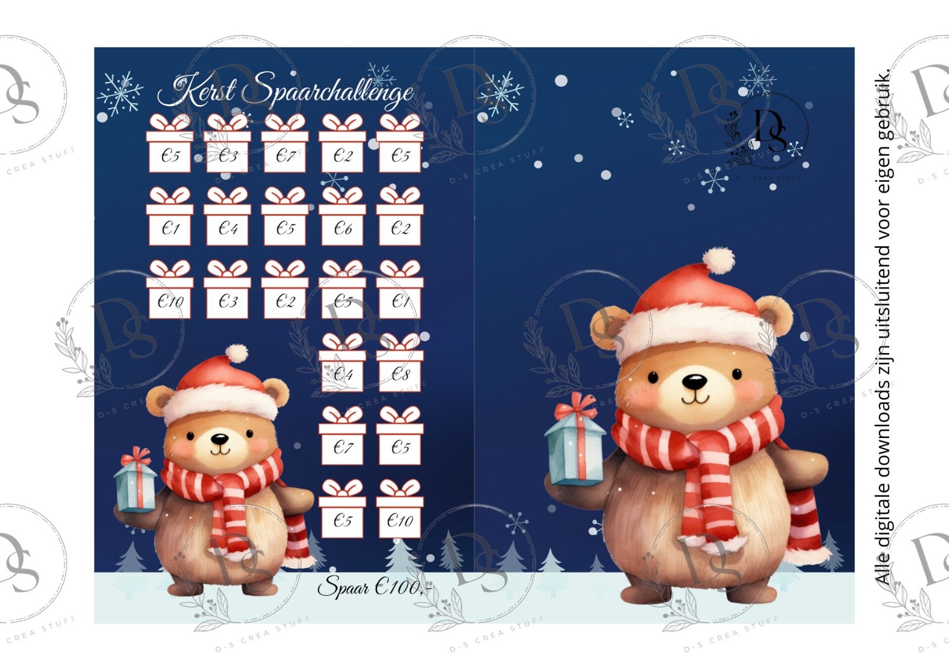 Kerst Spaarchallenge