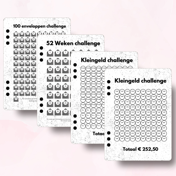 Voordeelset A5 Challenges - Black & White