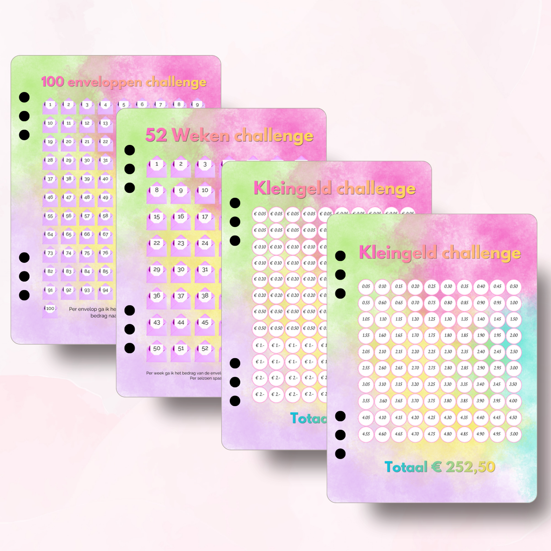 Voordeelset A5 Challenges - Colorful