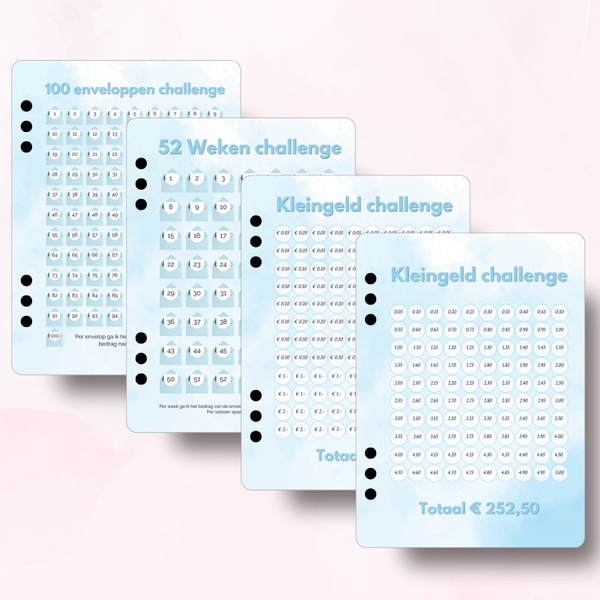 Voordeelset A5 Challenges - Soft Blue
