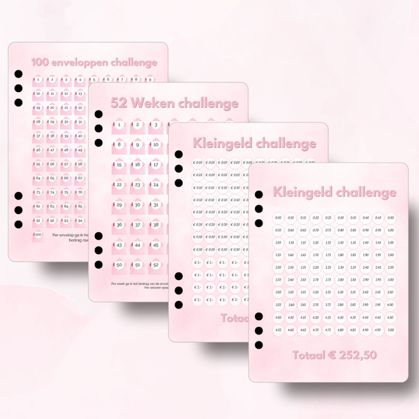 Voordeelset A5 Challenges - Beautiful Pink