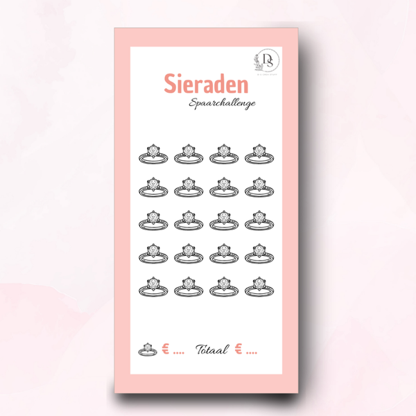 A6 challenge - Pink collection / Sieraden
