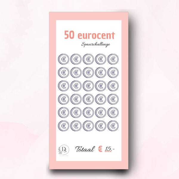 A6 challenge - Pink collection / 50 cent challenge