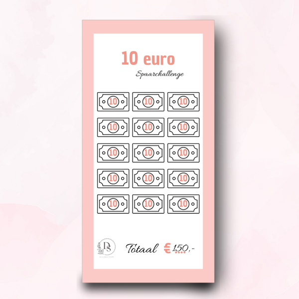 A6 challenge - Pink collection / 10 euro challenge