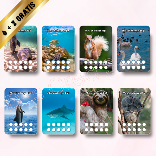 Mini challenge voordeelpakket - Wilde dieren 2