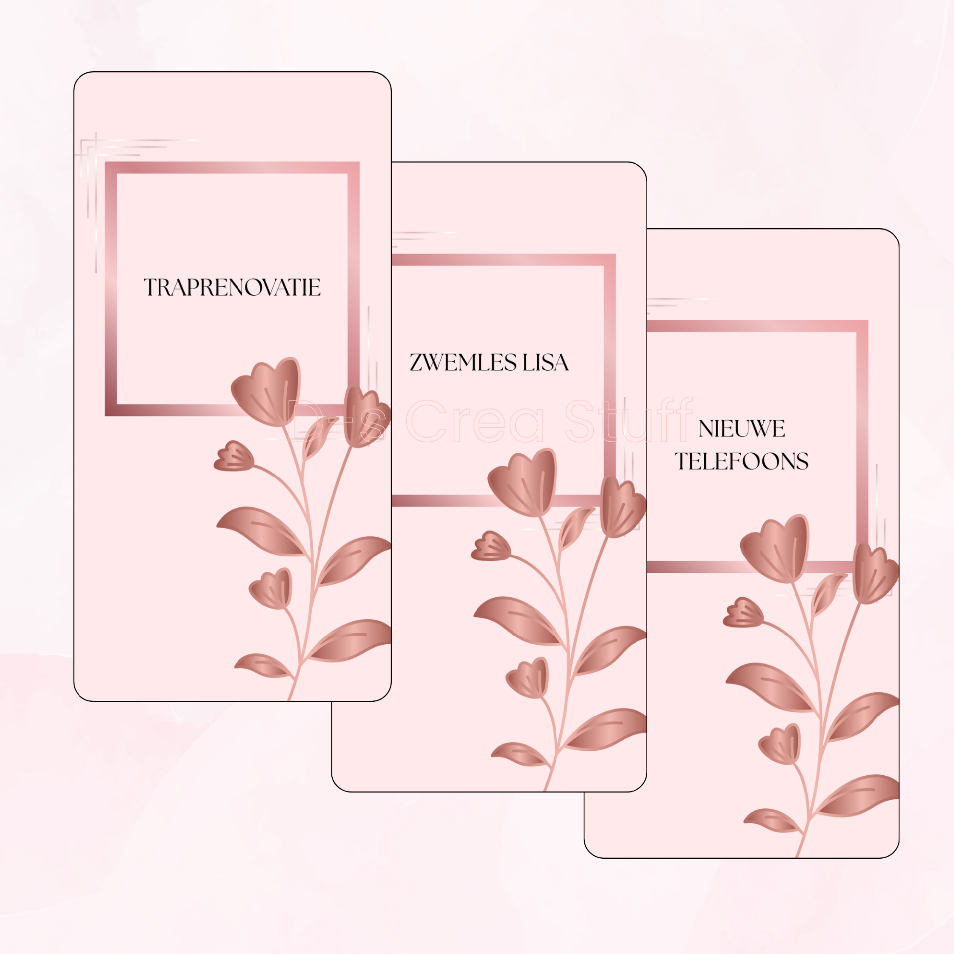 Dashboard Rosegold flower