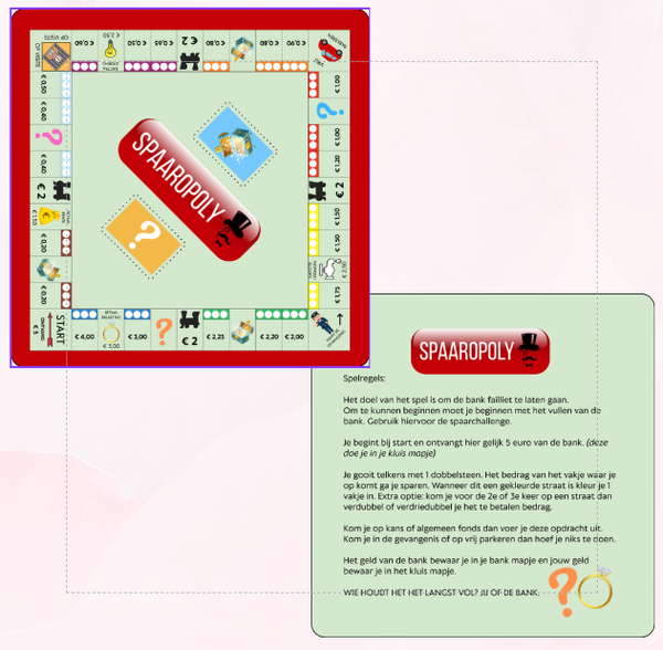 Spaaropoly speelbord