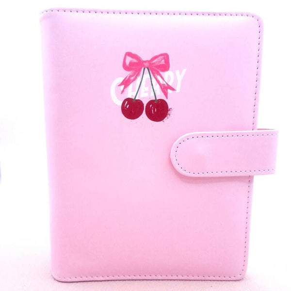 A6 Binder Cherry de luxe - Extra grote ringen